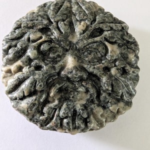Preseli Bluestone Green Man Carving - Stonehenge Stone - Pagan Art