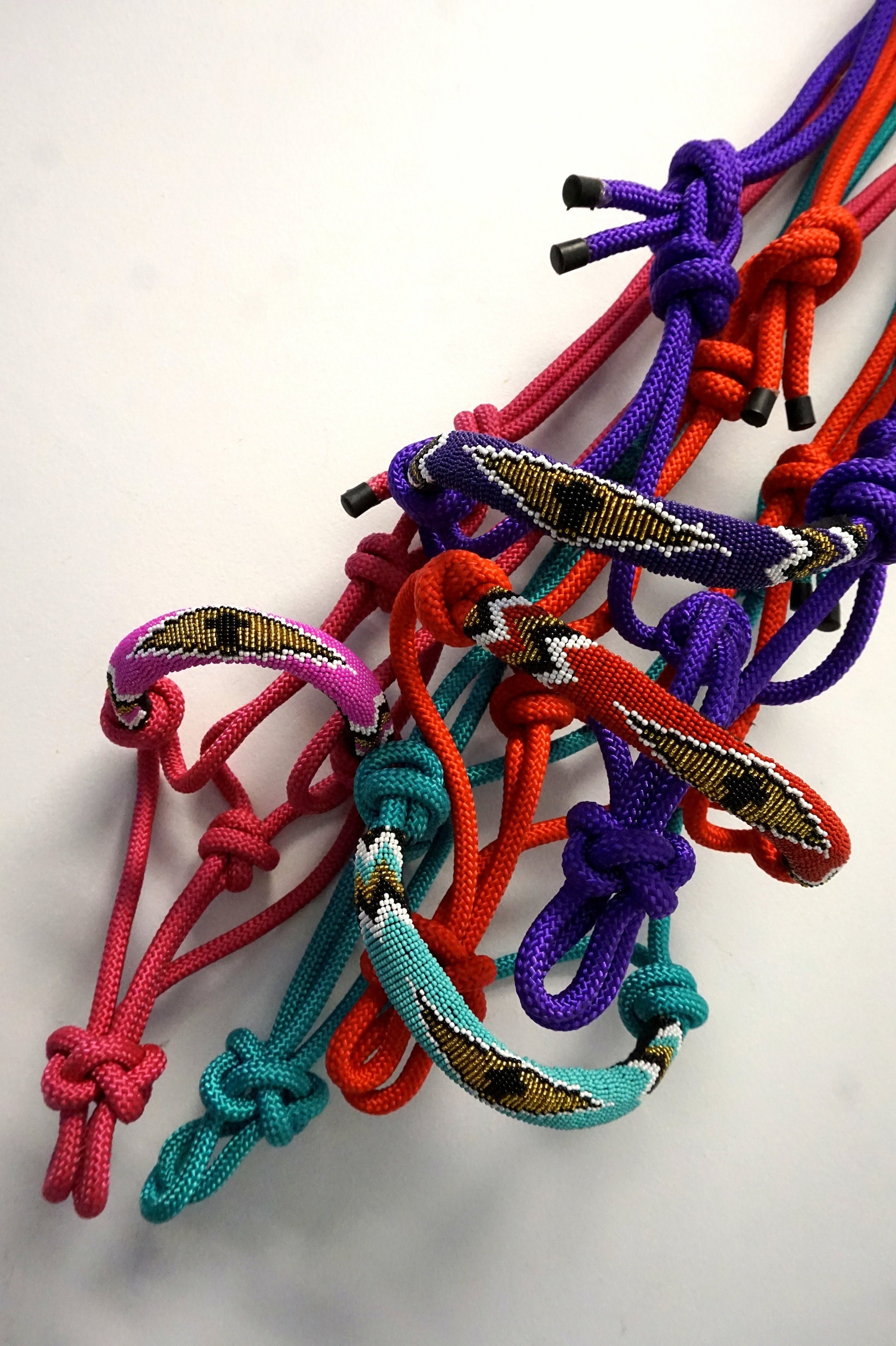 4 colors-Adjustable Nylon ROPE Halter-Beaded Gold Cross Accents w/lead rope-Purple Red Pink Teal-Full Cob Pony: For-Gifts, Shows, Awards!!!