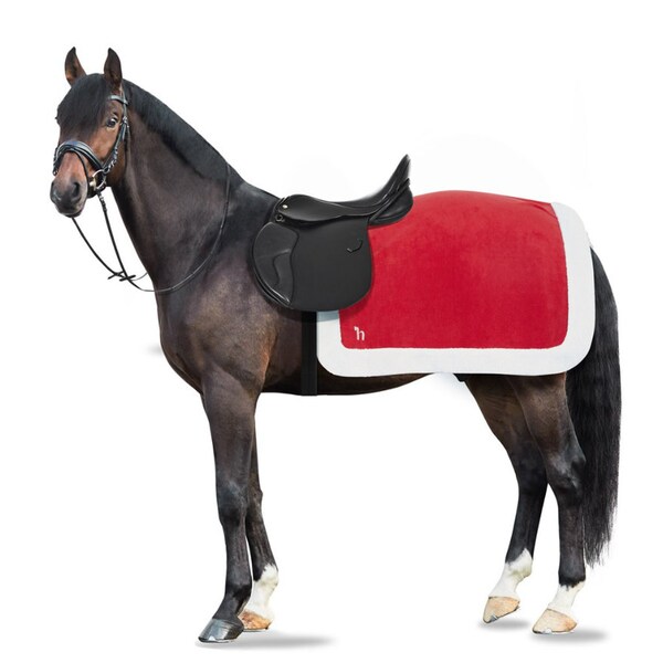 Popular Christmas Holiday collection for your Horse & a robe for YOU! Dress up Parades Red White accessories-Quarter Sheet Pad Pony/Horse