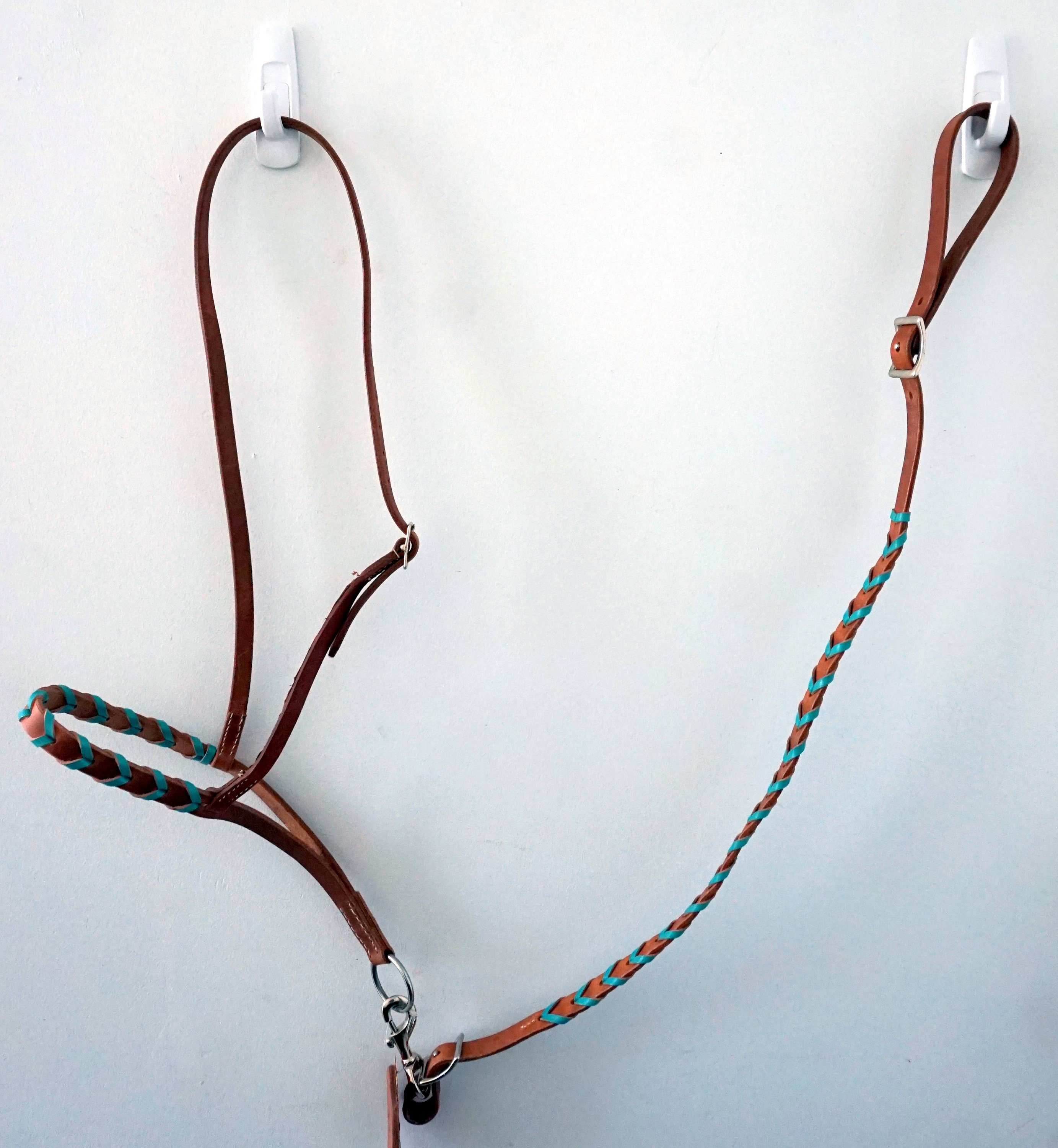 Argentina Cow Leather Western One Ear Headstall Bridle Breast