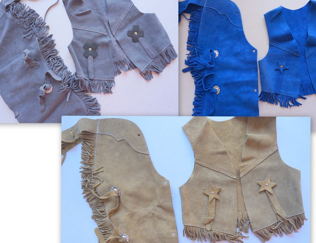 Halloween Costume, Western Dress Upcowgirl Children's Suede Individual