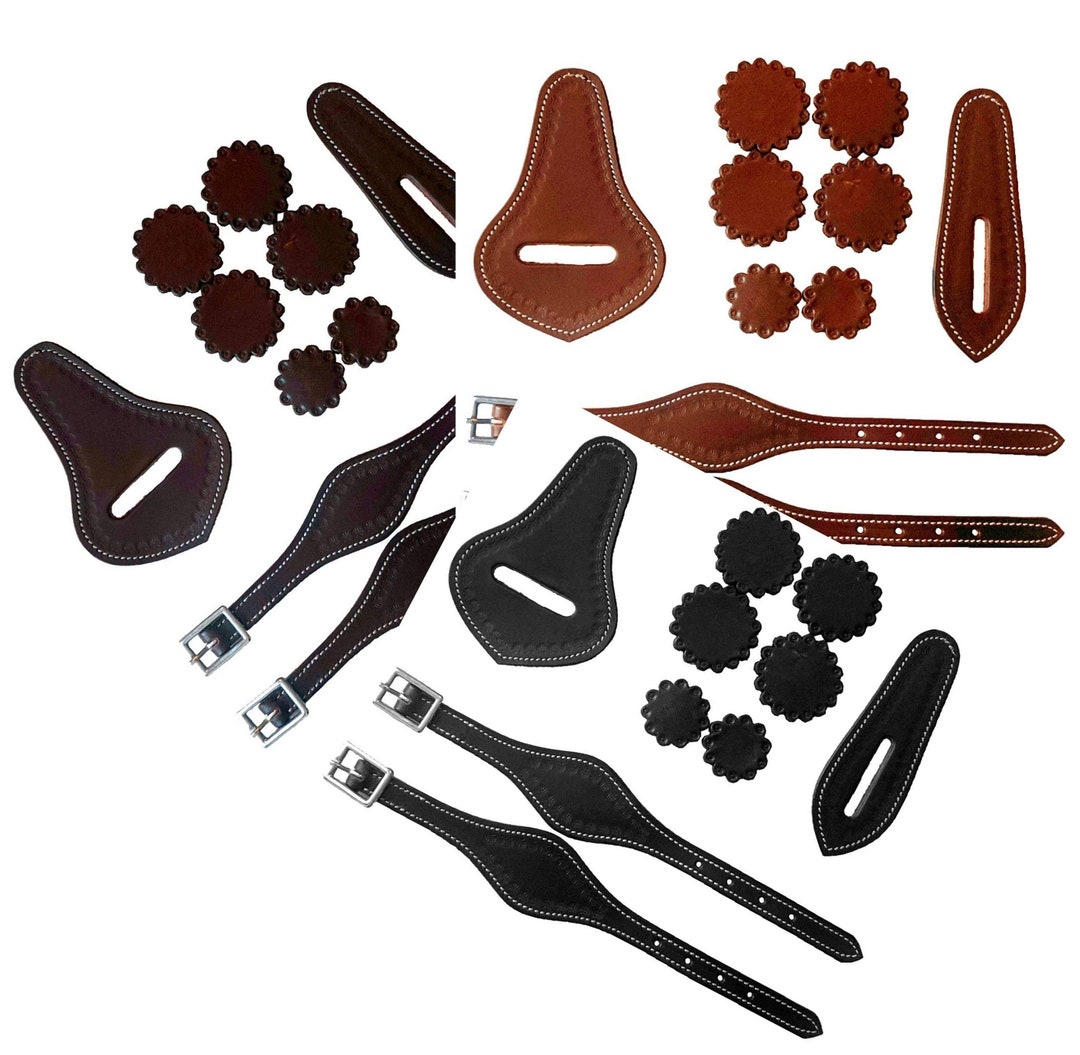 Saddle Replacement Parts 10pc /2 Pc Hobble Strapskids/ Adult Leather