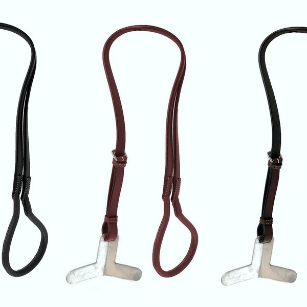 ENGLISH ACCESSORIES: Leather Crupper w/plate for holding an English saddle from moving forward- Black Brown Or Tan in Full Cob or Pony size!