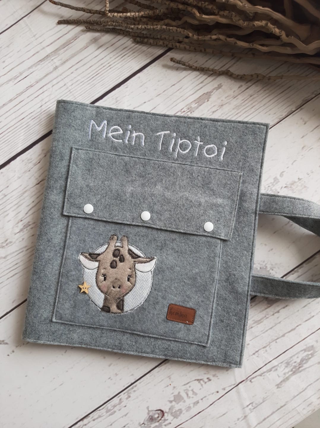 TipToi Tasche, TipToi Hülle, Tragetasche, Umschlag Buch, Filz