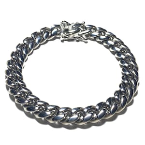 10mm miami cuban link bracelet in stainless steel