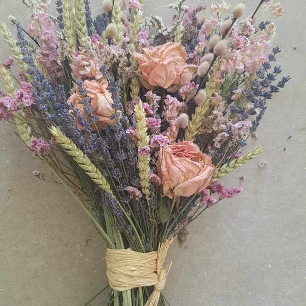 Mariées mariage Bouquet - fleurs séchées