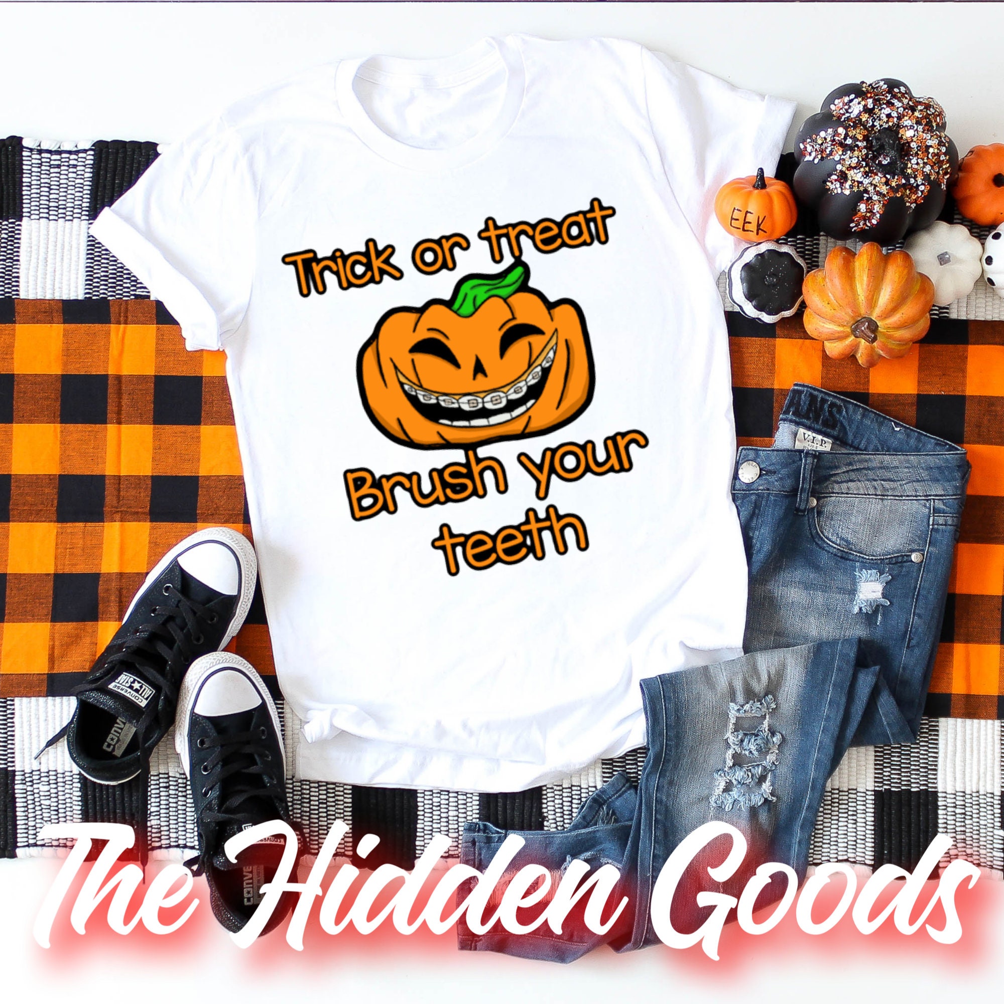 Dental Hygienist Halloween Trick Or Treat Brush Your Teeth Etsy