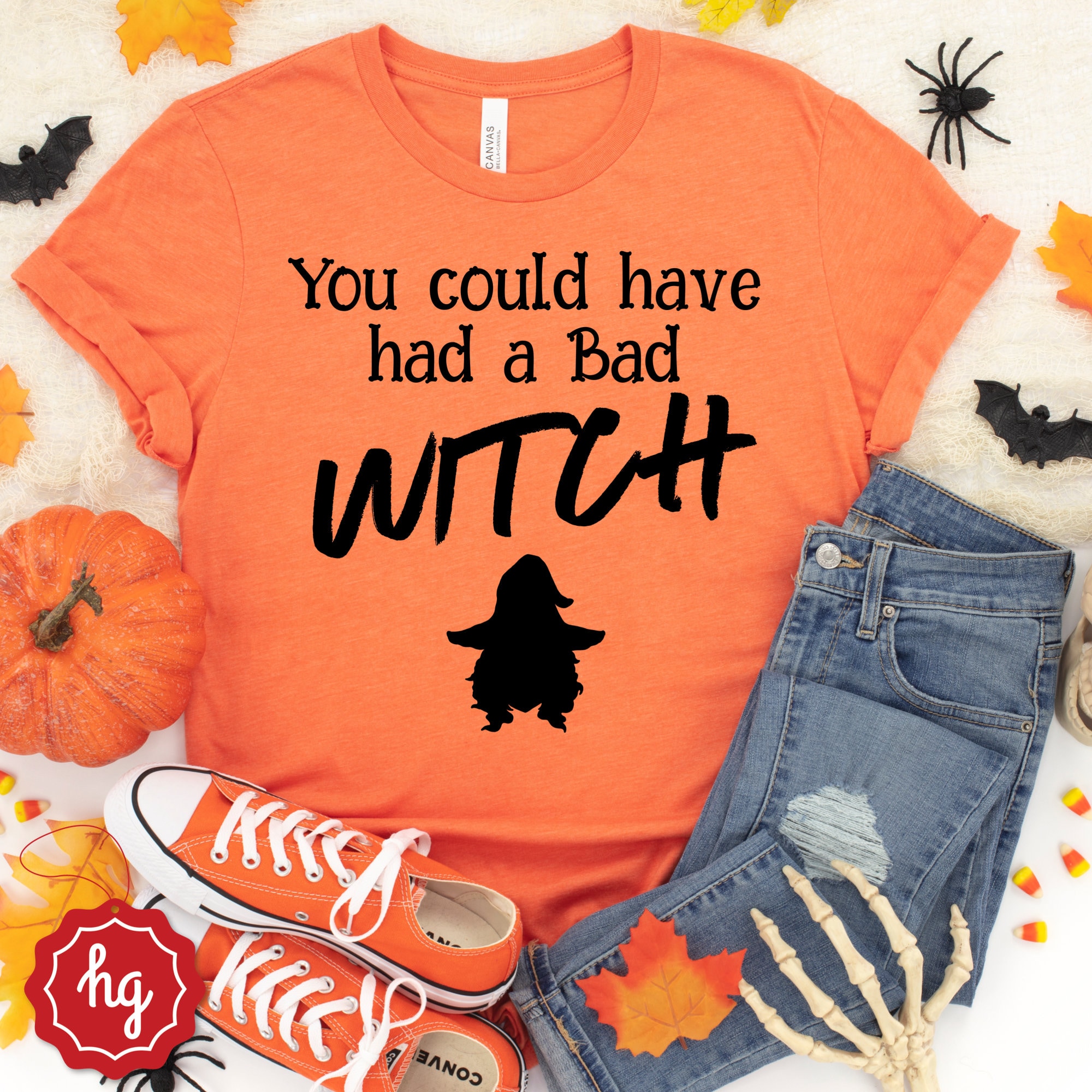Halloween Tshirt Bad Witch Shirt Salem Witch Halloween Tee Etsy