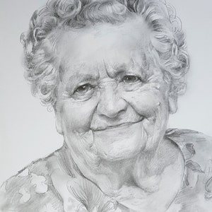 A4 Portrait Zeichnung nach Fotovorlage , Ideale Geschenk-Idee Bild 2