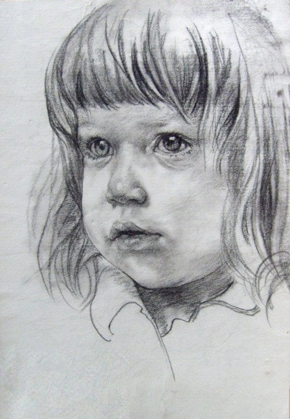 A4 Drawing Based on a Photo of a Person Ideal Gift Idea Etsy