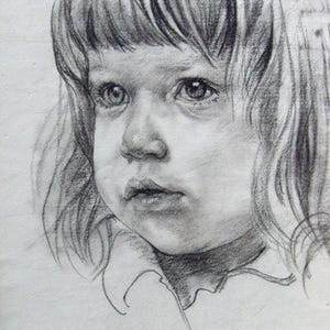 Dessin portrait A4 d'après photo, idée cadeau idéale
