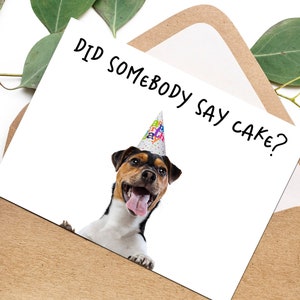 Carte de vœux pour chien joyeux – Cartes de chien amusantes – Carte d'anniversaire pour chien – Carte du chien – Carte de vœux drôle d'animaux – Carte vierge de 12,7 x 17,8 cm.