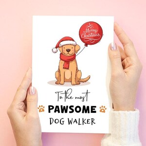 Weihnachtskarte für Hundesitter, Hunderasse Weihnachtskarte, Hundesitter Weihnachtsgeschenk, Grußkarte Hundesitter, frohe Weihnachten, Beagle Weihnachten