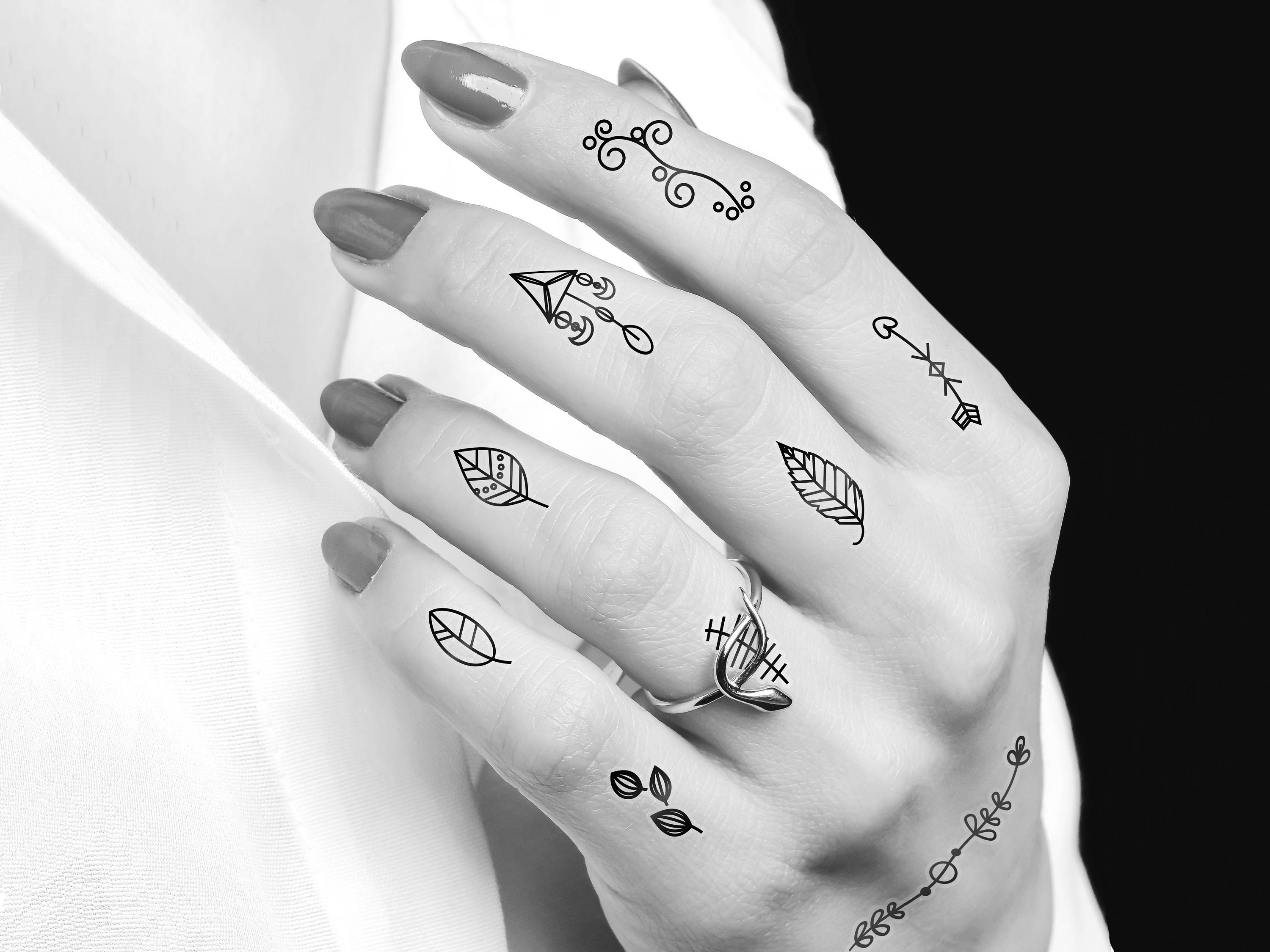 finger tattoo II by ghostata on DeviantArt