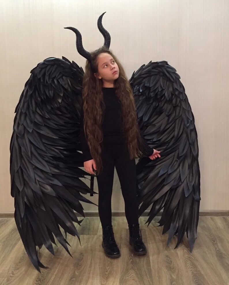 Best Maleficent Costume Images With Horns Demon Wings Devil Etsy