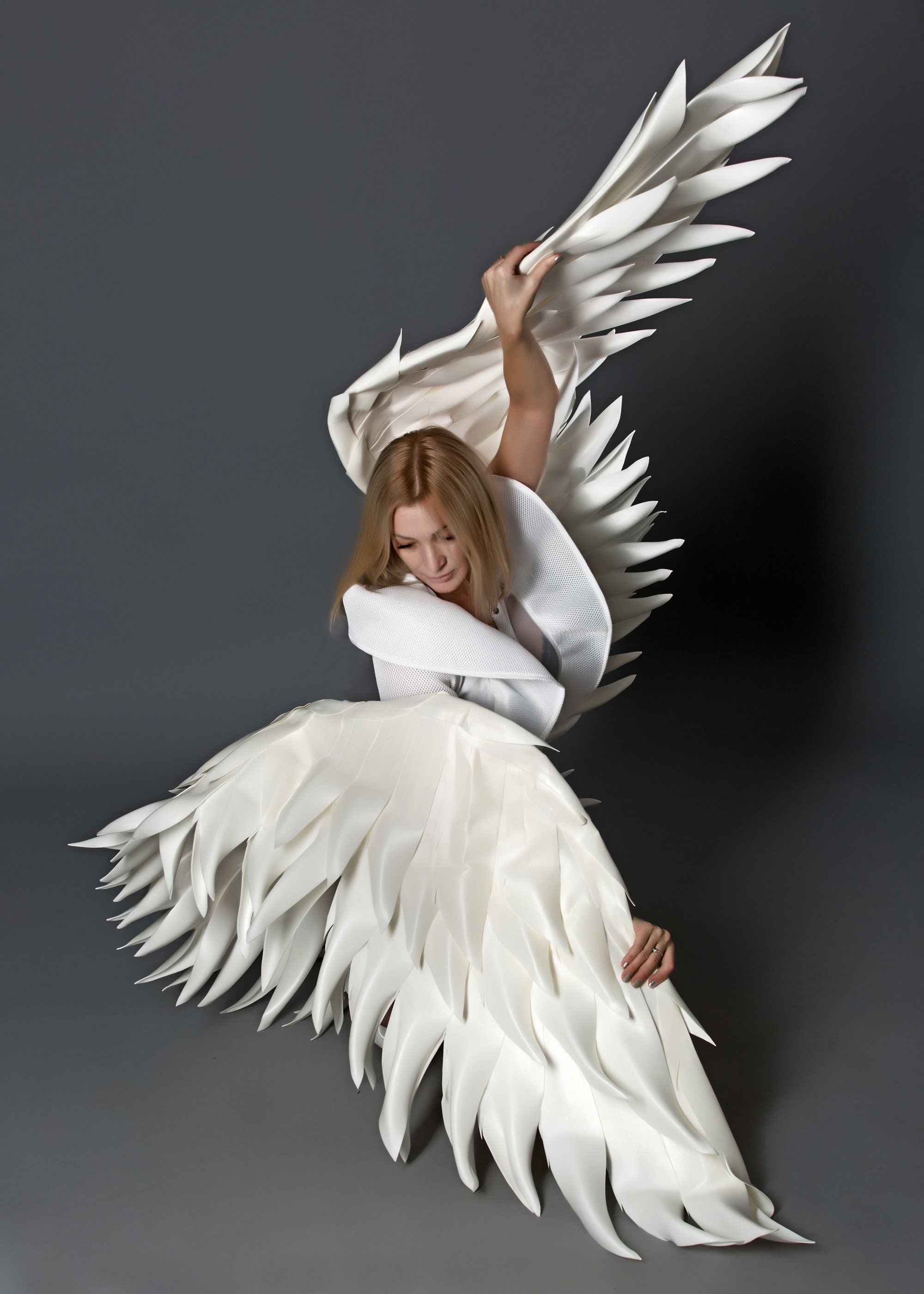 Wings costume adult White angel Festival wings Wedding giant Etsy