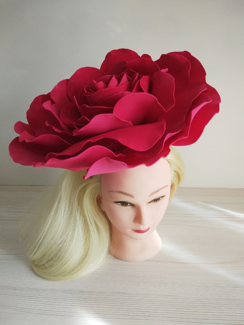 High tea hat Kentucky derby hat Pink fascinator Festival hat Etsy