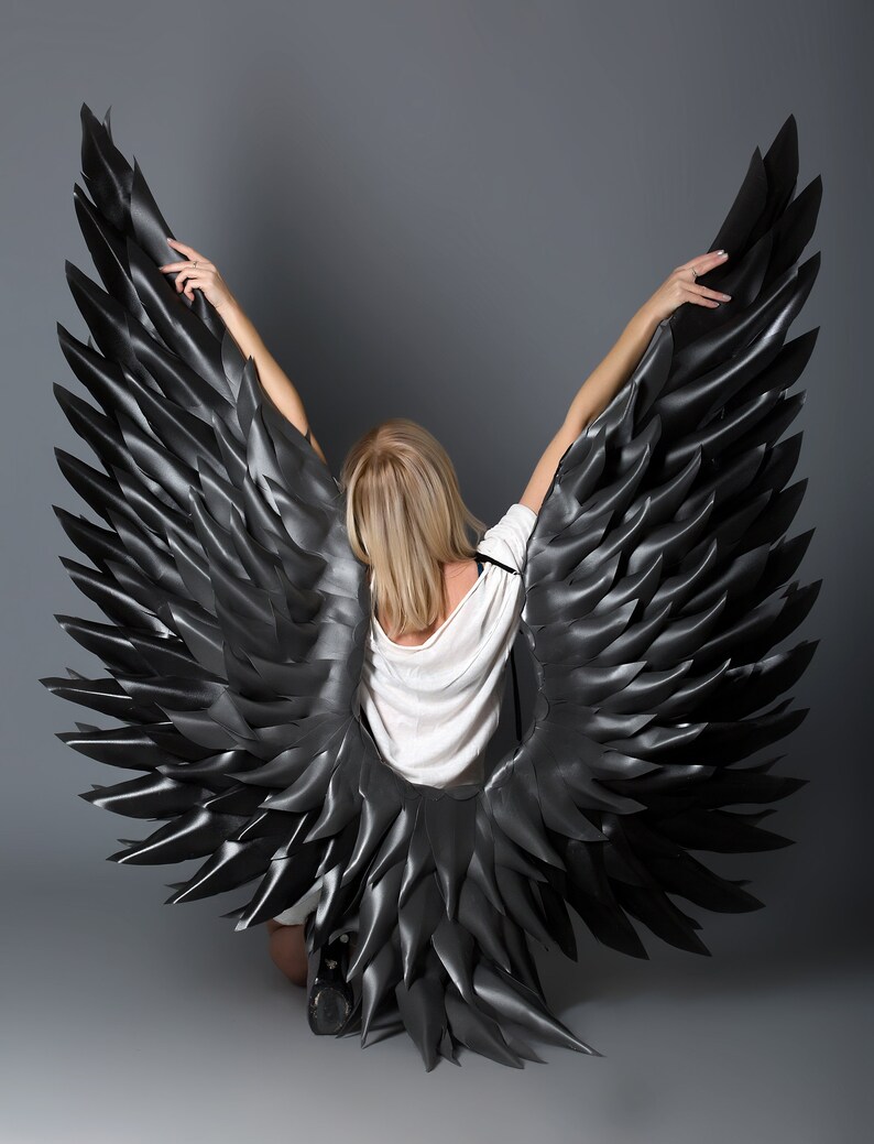 Angel wings costumeMaleficent wingsblack demon wingsdevil Etsy