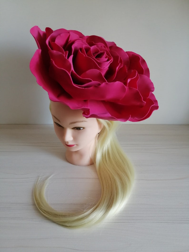 High tea hat Kentucky derby hat Pink fascinator Festival hat Etsy