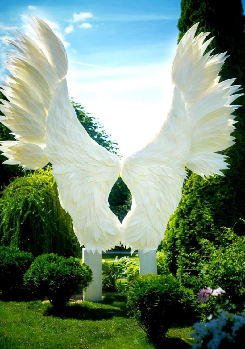 Giant angel wings Outdoor bakdrop Angel wings wall décor Large Etsy