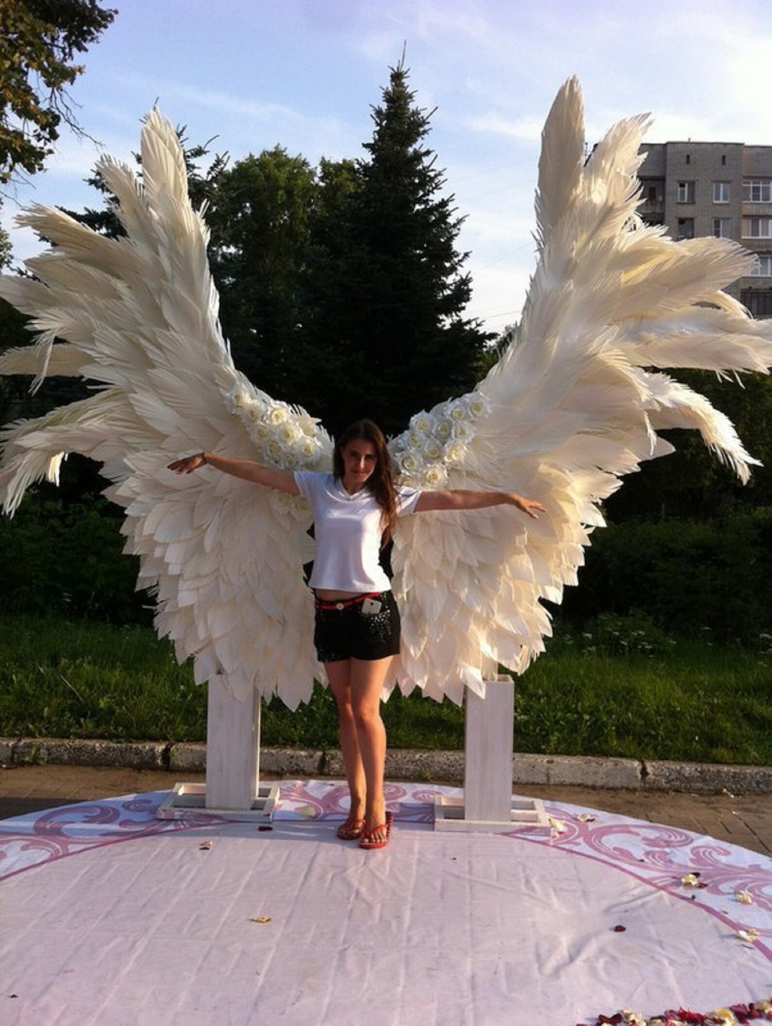 Giant angel wings Outdoor bakdrop Angel wings wall décor Large Etsy