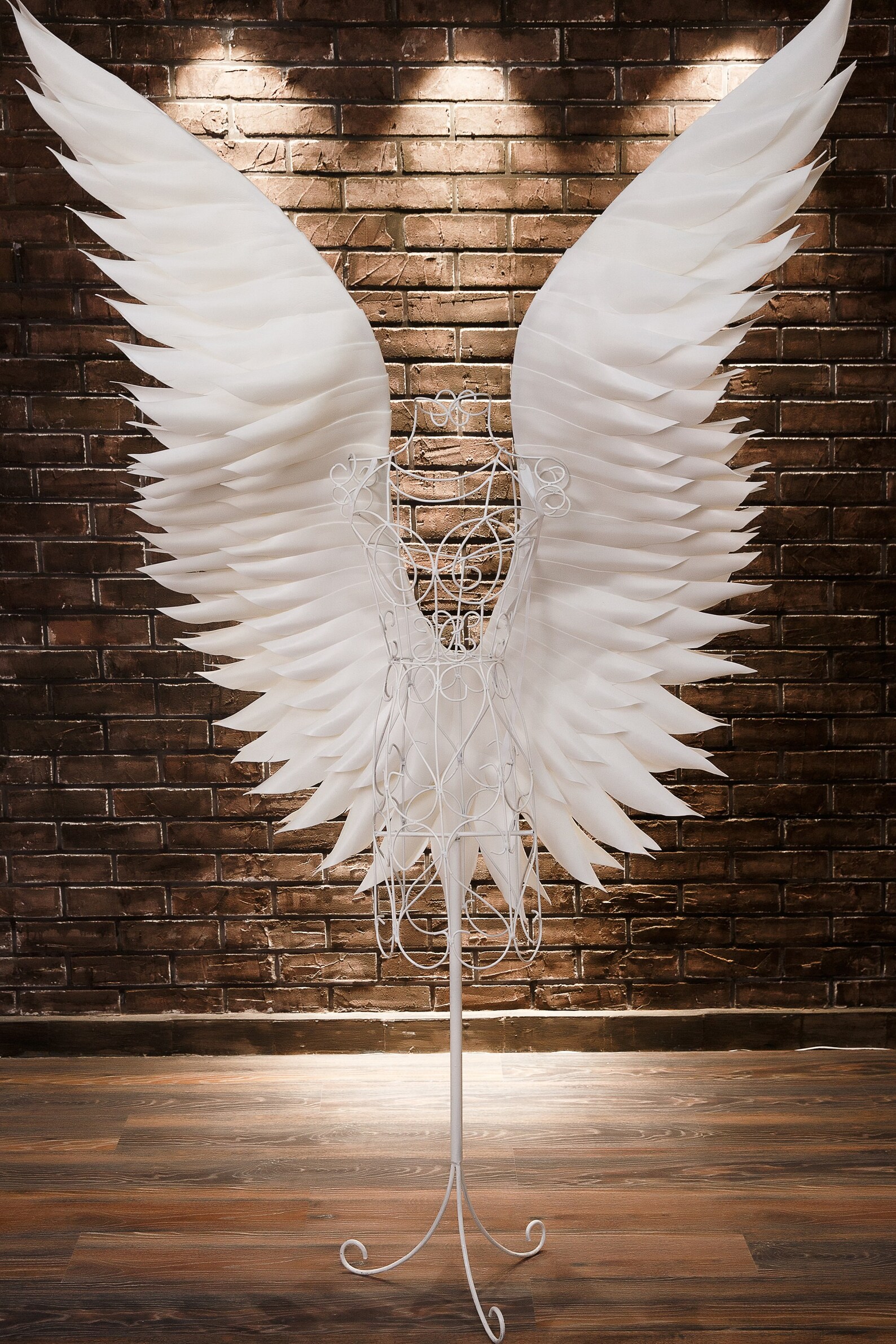 White angel wings Costume Pregnancy photoshoot Graduation Etsy