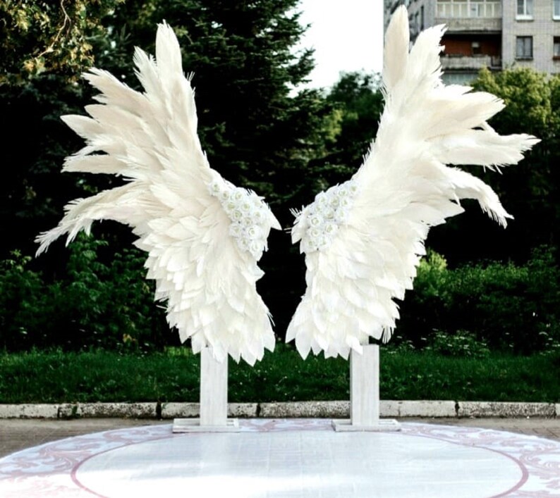 Giant angel wings Outdoor bakdrop Angel wings wall décor Large Etsy