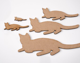 6cms Wooden MDF Blank Craft Tags 10 x PAW PRINT TAGS dog cat pet 