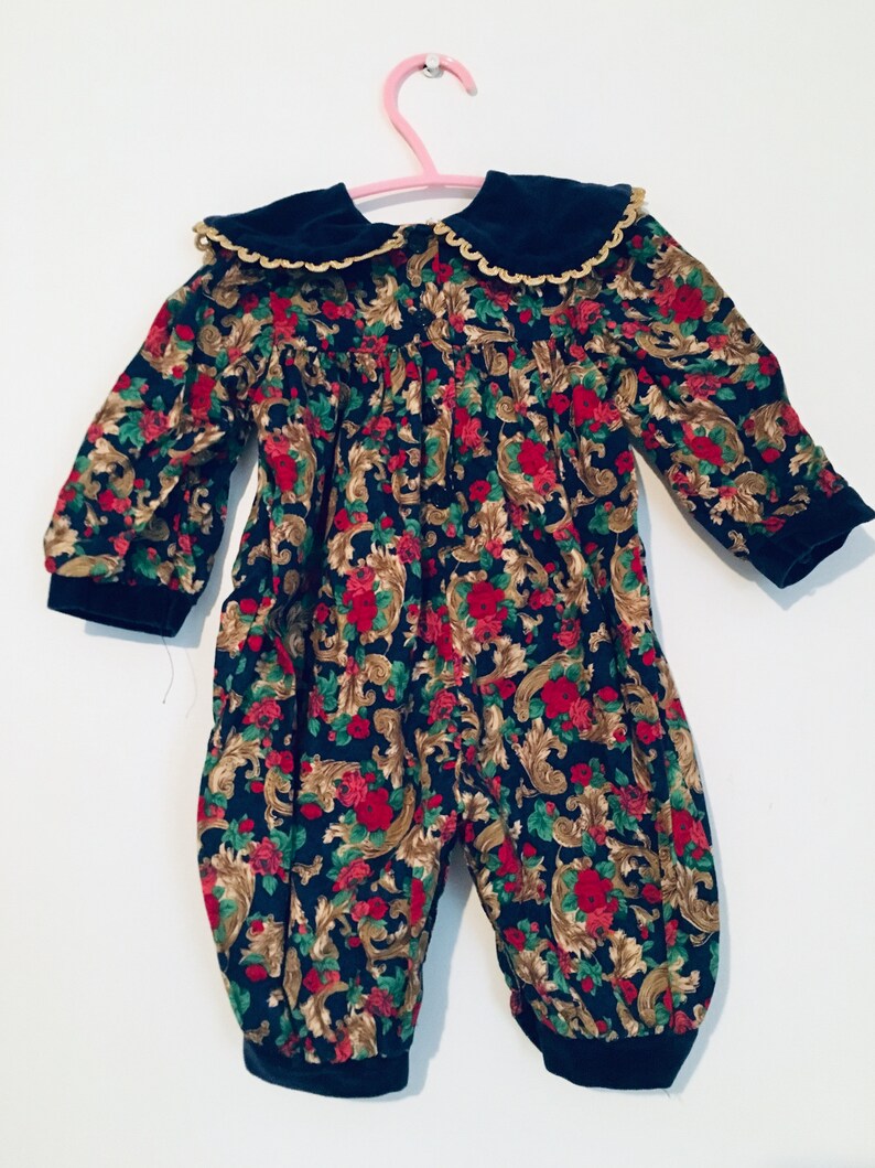 vintage flower romper