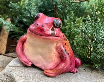 Tomato Man Sculpture Funny Fantasy Folk Art Figurine