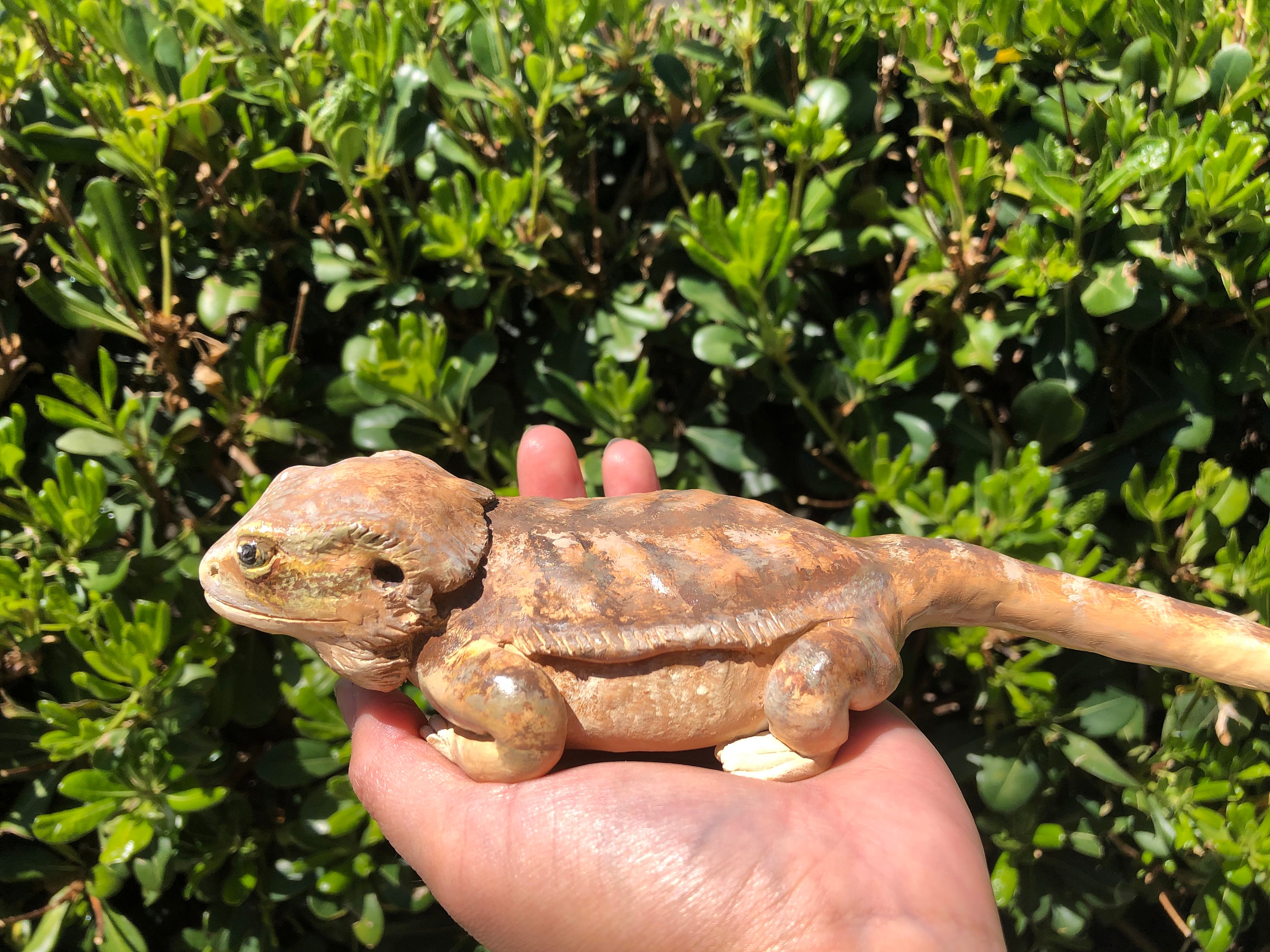 Handmade Realistic Bearded Dragon Sculpture Figurine Etsy