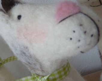 1 cute bunny, felt bunny, egg warmer, Easter decoration, spring decoration