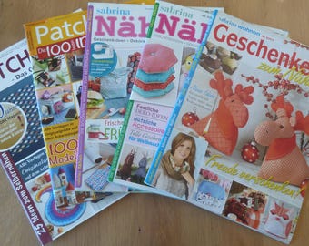 RARE! 5 x Magazine, Journal, Patchwork, Sewing, Handicraft, Quilting