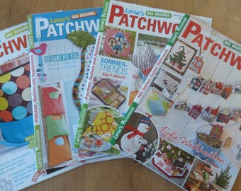 RARE! 4 x Magazine, Journal, Lena's Patchwork, Sewing, Handicrafts, Quilting