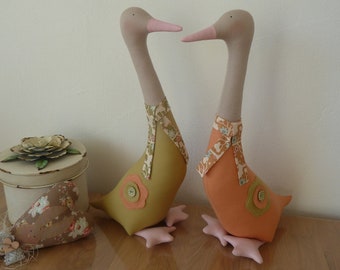 1 large orange goose, Easter goose, Easter decoration, country house decoration, spring