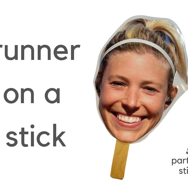 Marathon, 5K Runner on a Stick