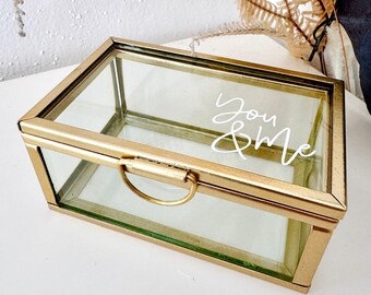 Glass box, small ring box