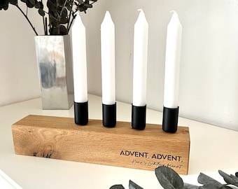 Kerzenständer Eiche individualisierbar