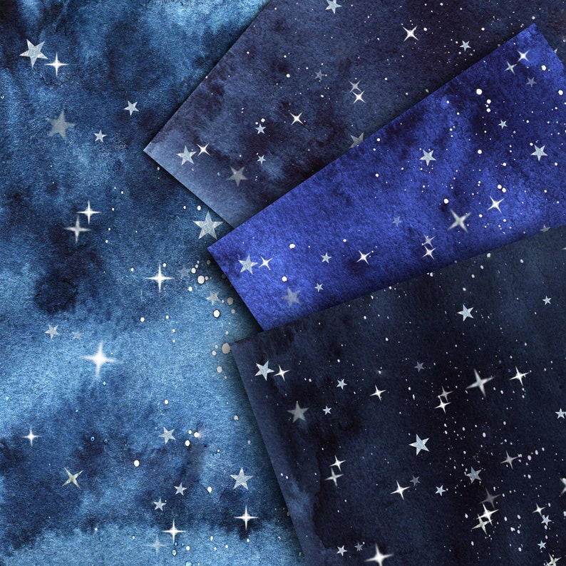 indigo watercolor paper