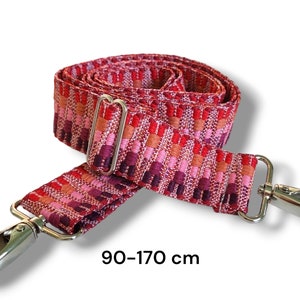 Taschengurt, breiter Riemen, extra langer Taschenriemen 90-170cm XXL, rot pink orange Wechselgurt, Tragegurt, Trageriemen Umhängetaschen