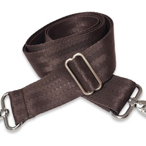 Taschengurt, braun, breiter Riemen, extra langer Taschenriemen 170cm