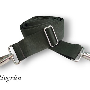 Taschengurt olivgrün, 95 cm-175 cm breiter Riemen,  extra langer Tragegurt auch für große Größen