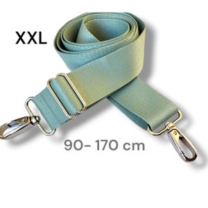 Taschengurt, salbei grün, breiter Riemen, 4 cm extra langer Taschenriemen 170cm crossbody