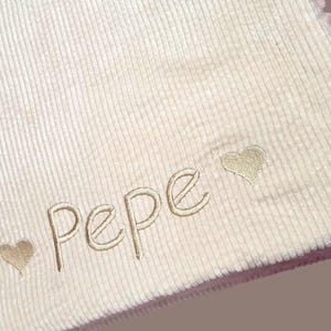 Personalized dog blanket with name, cuddly blanket, pet blanket, corduroy blanket, cat blanket, dog blanket, cuddly blanket, teddy bear image 16
