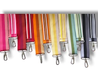 striped modern bag strap, wide strap, 4 cm extra long bag strap 90-170 cm, interchangeable strap replacement strap XXL colorful bag strap