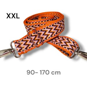 Taschengurt Orange langer Tragegurt Wechselgurt exklusiv breiter Taschenriemen XXL Schultergurt Ersatz, Umhängetaschen länger als, Crossbody