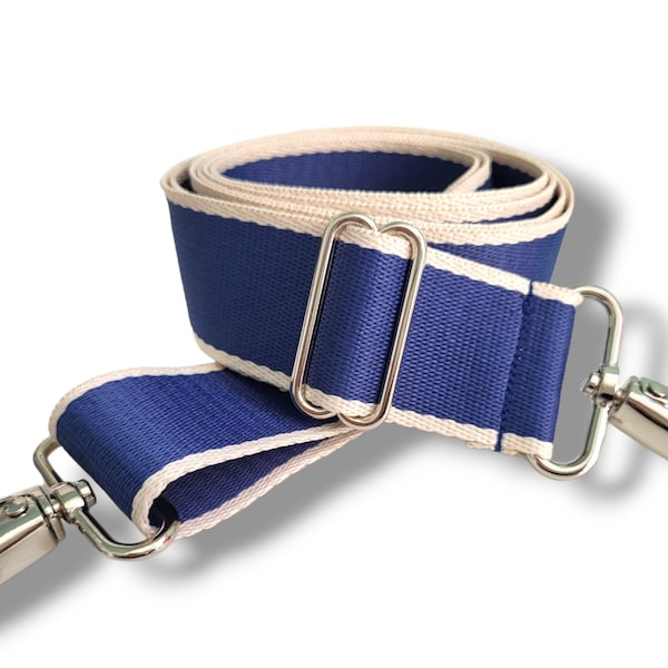 Bag strap, wide strap, normal to extra long bag strap 170 cm, blue