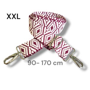 Taschengurt Beere lang, XXL, Tragegurt für Taschen, Wechselgurt, Schultergurt Boho