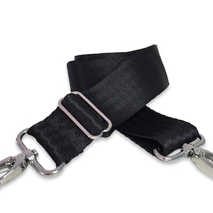 Taschengurt, schwarz, breiter Riemen, 4 cm extra langer Taschenriemen 170cm crossbody