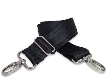 Bag strap, black, wide strap, 4 cm extra long bag strap 170 cm crossbody